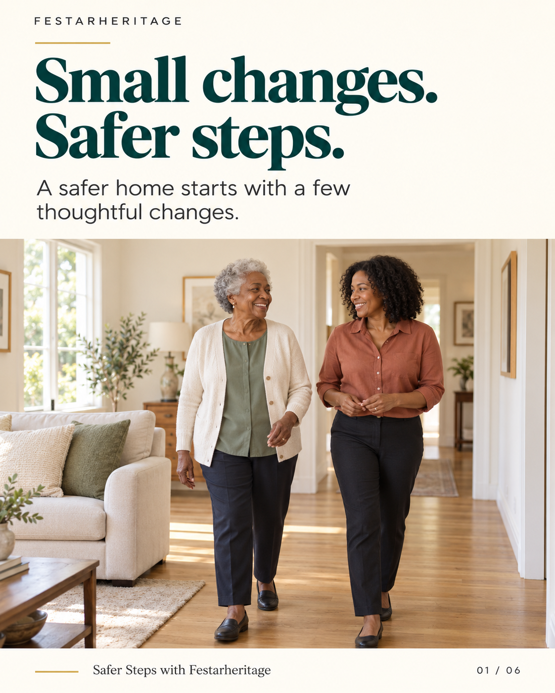 Small Changes. Safer Steps - Fall Prevention Guide Cover